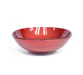 Cuba Mimex Vidro Redonda Small Vermelho Barroco Crt35