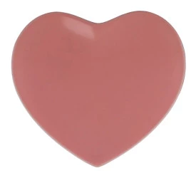 Petisqueira L'hermitage Coração Em Porcelana Rosa