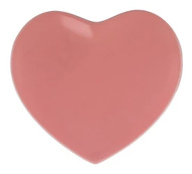 Petisqueira L'hermitage Coração Em Porcelana Rosa