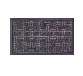 Tapete Fenice Liso Cinza Escuro Mesclado Uzoo 39x69