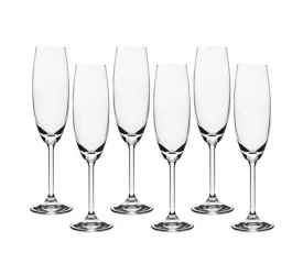 Jogo de 6 Taças P/Champanhe Anna Bohemia 220Ml 58002