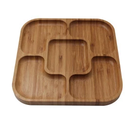Petisqueira Quadrada em Bambu Dynasty 26822