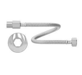 Engate Flexível Em Aço Inox Censi MachoXFêmea 1/2"x60Cm 7546