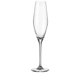 Jogo De Taças Bohemia Loxia Para Champanhe 6 Pçs 210Ml