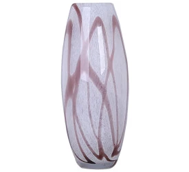 Murano Vaso L'Hermitage Em Vidro Cor Champanhe