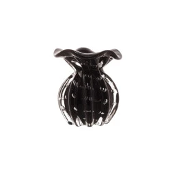 Vaso De Vidro Lyor Sodo-Calcico Italy Preto