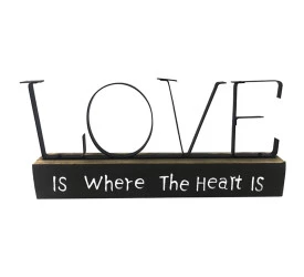 Enfeite Love L'Hermitage Adorno Em Metal
