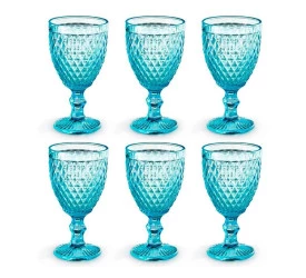 Jogo De Taças Mimo Style Tiffany 6Pçs 240Ml Azu