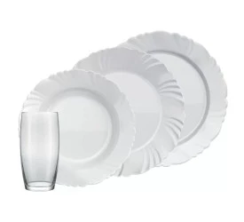 Aparelho De Jantar Opaline Petala 16 Peças