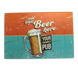 Tabua Retangular Dynasty Beer Zone 30X20 