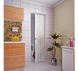 Porta Plasbil Sanfonada 70Cm Branca