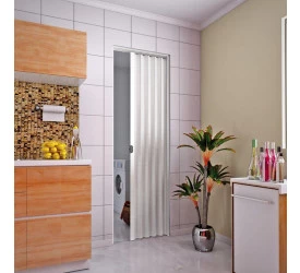 Porta Plasbil Sanfonada 80 Cm Branca 