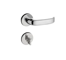 Fechadura Pado Cromado Zm Magnum Para Banheiro Roseta 93180B 