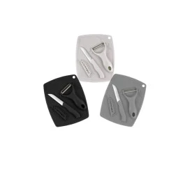 Conjunto Lyor Tabua C/Descascador E Faca Sortido - 2737
