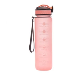 Garrafa Lyor Para Água Com Marcadores Rosa 1L