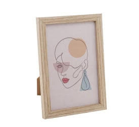 Porta Retrato Lyor De Mdf Areia 15x20Cm 
