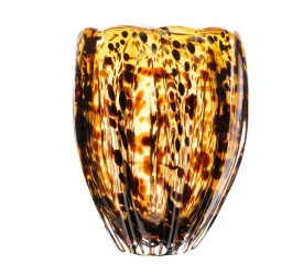 Vaso de Vidro Wolff Italy Leopardo 12x15,5cm 61723