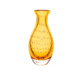 Vaso de Vidro Wolff Italy Ambar 10x20cm