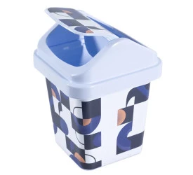 Lixeira Quadrada Astra Decorada 3,2L Abstrata