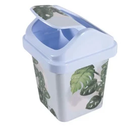 Lixeira Quadrada Astra Decorada 3,2L Botanica