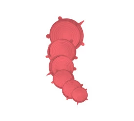 Jogo de Tampas Yangzi Silicone Com 6 Uni.