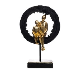 Figura Decorativa Wolff Resina Familia 20x8,5x31cm