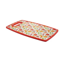 Tabua P/Corte Lyor Plástico Fruits Vermelha 30CmX20CmX1Cm