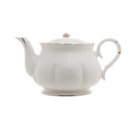 Bule Wolff Porcelana Flower Branco 1l 