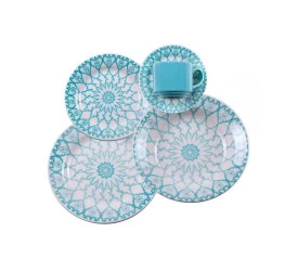 APARELHO DE JANTAR/CHA OXFORD MANDALA 20PCS AE20-5258