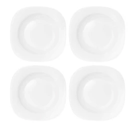 JOGO DE PRATOS FUNDOS OPALINE PLAZA 4PÇS 21CM 5846
