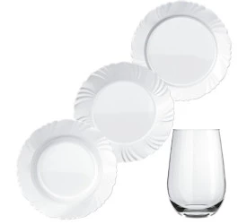 APARELHO DE JANTAR OPALINE PETALA 24PÇS