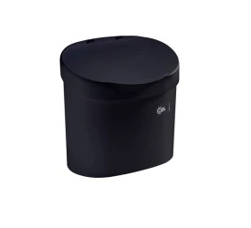 Lixeira com Tampa para Pia Coza Preta 4L 109020008