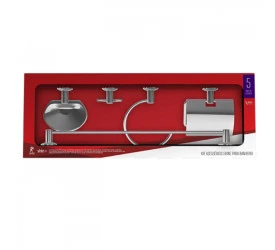 Kit Leão Para Banheiro 5 Peças Shine Thin 4854/10300