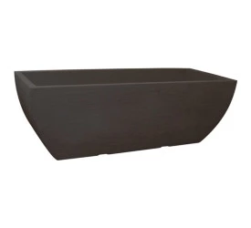 Vaso Japi Floreira Quadrada Moderna Café 78 Jfqmk78