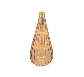 LAMPADA LED FIREWORKS TASCHIBRA BR125 2W AUTOVOLT E27 VINTAGE AMBAR