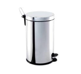 LIXEIRA BRINOX C/PEDAL E BALDE DE 12LTS INOX 3040/203