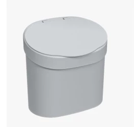 Lixeira para Pia Coza Cinza Frio Basic 4L 109020499