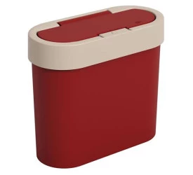 Lixeira 2,8L Coza Flat Vermelho 170030332