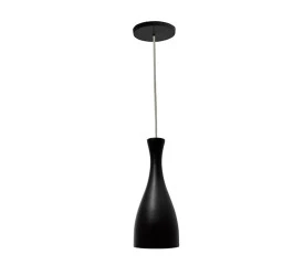 PENDENTE TASCHIBRA TD1003 60W 250V BASE E27 FOSCO PRETO