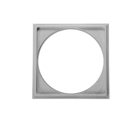 Porta Grelha Astra Quadrado 15x15 cm em Abs Cinza Pg16