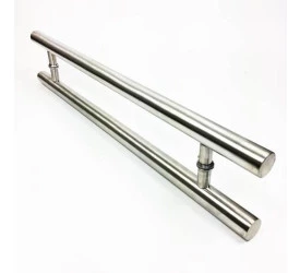 Puxador Alumínio Tubular Escovado Florence 50cm