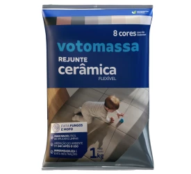 Rejunte Flexível Votomassa Cinza Platina 1Kg