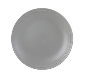 PRATO DE SOBREMESA SEMARANG EM CERAMICA CINZA