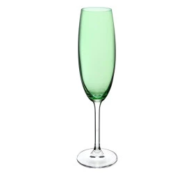 Jogo Taças 6 Un Champanhe Cristal Gastro Verde 220ml 58340