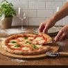 Jogo 2pçs Pra Pizza Em Bambu 