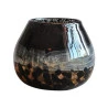 Vaso L'Hermitage Murano Em Vidro Mesclado Preto 13,5x10,8Cm