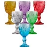 Jogo De 6 Taças L'Hermitage Matelasse Em Vidro Colorido 60Ml