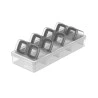 Organizador de Temperos Ou Clear 9 Peças Branco Fechado