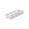 Organizador de Talheres ou Clear Branco Fechado 
