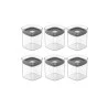 Conjunto 6 Organizadores Herméticos Ou Block 150Ml Natural